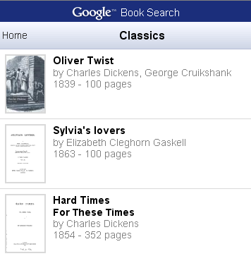 Google Books Mobile