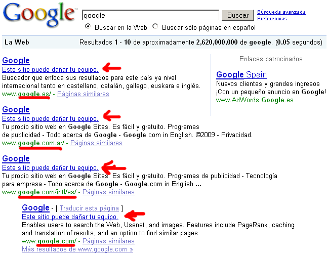 Google en Google