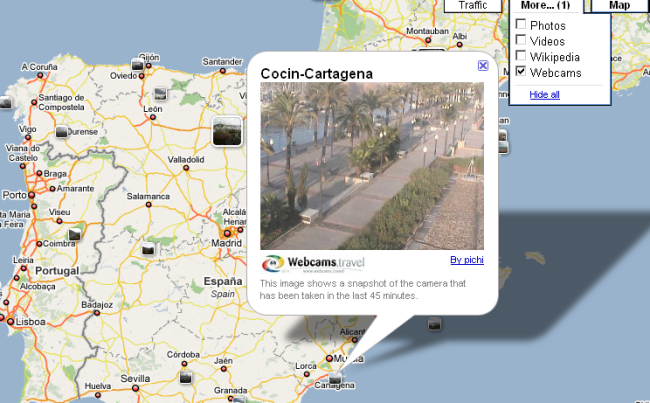 Google Maps Webcams