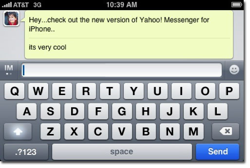 Yahoo! Messenger para iPhone