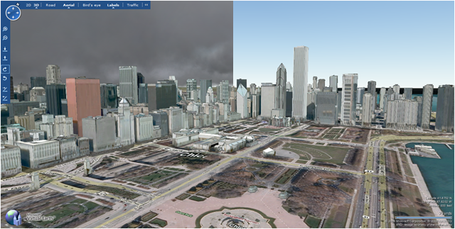 Virtual Earth weather