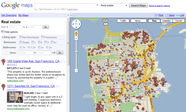 Google Maps Real Estate