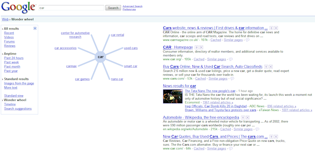 Google Wonder Wheel