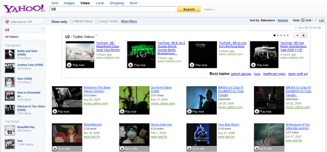 Yahoo! Video Search